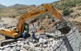 احداث سیل بند روستای سزنق از توابع طارم سفلی در ایستگاه پایانی