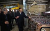 بازدید استاندار قزوین از شرکت« فرش اطلس دیبا»/تولید کننده انواع فرش ماشینی در سایزها و ابعاد مختلف بر اساس سفارش مشتری/نامحدود در طرح و رنگ