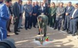 همکاری بسیج سازندگی و نوسازی مدارس برای آینده آموزش/ کلنگ هنرستان مهرگان زده شد
