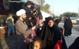 خدمت رسانی موکب عبرات در مسیر نجف به کربلای معلی