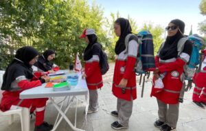توانمند سازی بانوان امدادگر قزوین در آزمون میدانی “پیمایش و ناوبری” آوج
