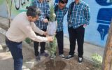 بزرگداشت شهدای دانش‌آموز با کاشت نهال در هنرستان امیرکبیر آبیک